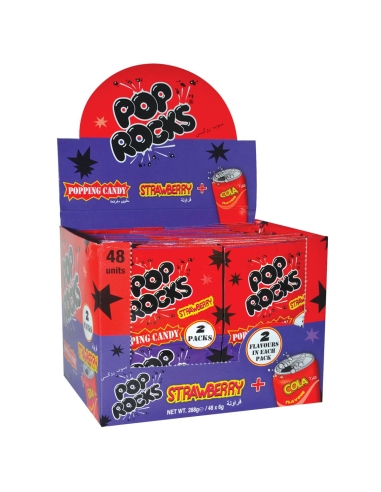 Pop Rock Strawberry Cola Pop Rocks Magic 6g x 48