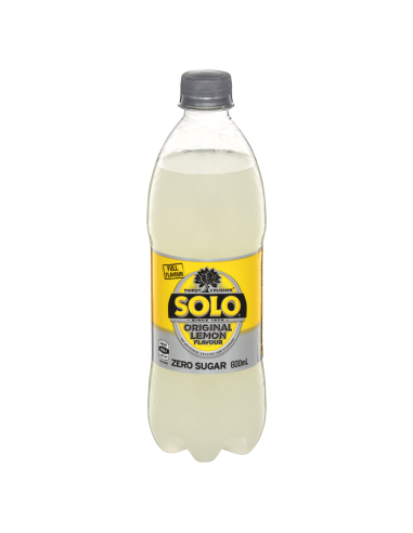 Solo Boisson gazeuse sans sucre au citron 600 ml x 24