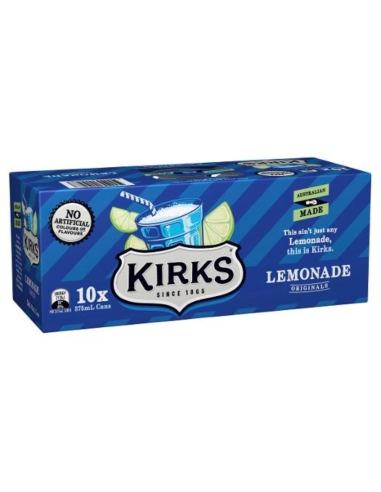 Kirks Lemonade 375m 10 Pack x 1