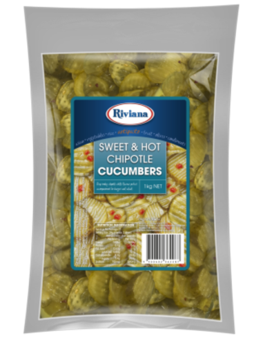 Riviana Cucumbers Sweet & Hot Chipotle 1kg x 1