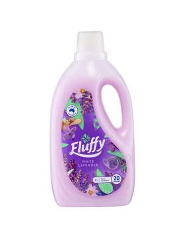 Fluffy Fabric Softener White Lavender 2ltr x 1