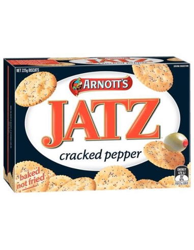 Arnotts Crackers Jatz Cracked Pepper 225g x 1