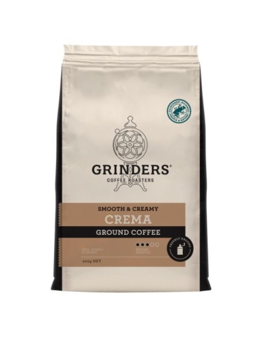 Grinders Smooth Crema Ground Coffee 200gm x 1