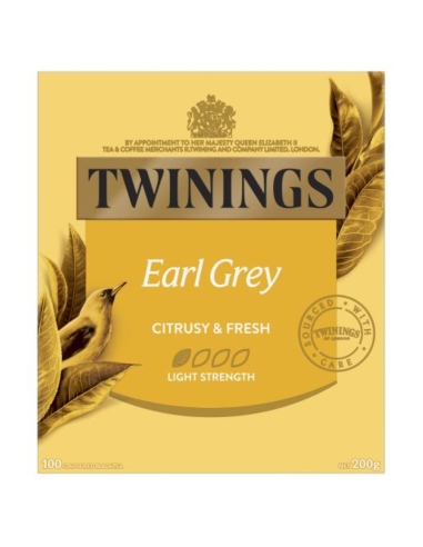 Twinings Grey Classics Bustine di tè Confezione da 100 x 1