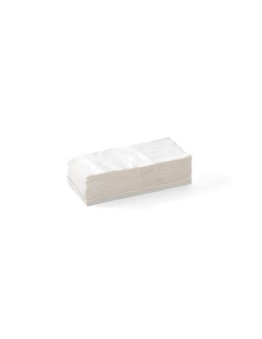 Biopak Servietten 1 Ply Lunch 1/8 Fold White 500 Pack x 1