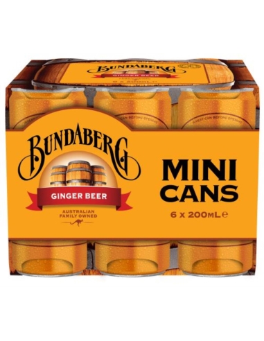 Bundaberg Ginger Beer 200 ml 6 opakowań x 4