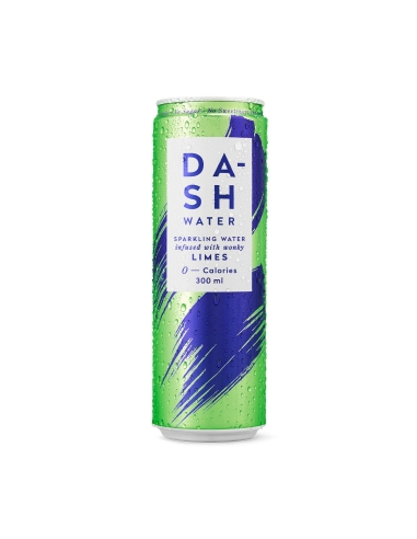 Dash Water Mousserend water met Wonky Limes 300 ml x 24