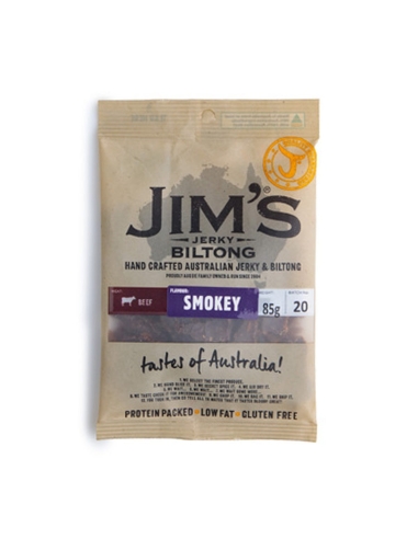 Jim's Biltong fumé séché 50 g x 10