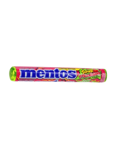 Mentos Rotolo di fragola acida 37.5g x 40