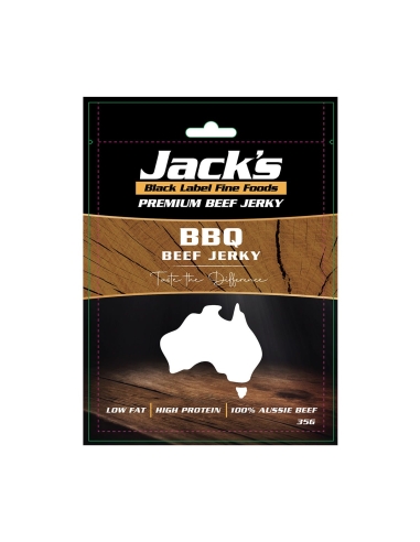 Bœuf séché de qualité supérieure Jack's Black Label BBQ 35 g x 8