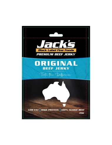 Jack's Black Label Premium Beef Jerky Original 35g x 8