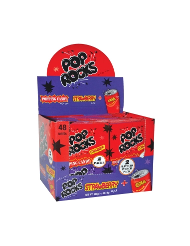 Pop Rocks Aardbei + Cola 6g x 48