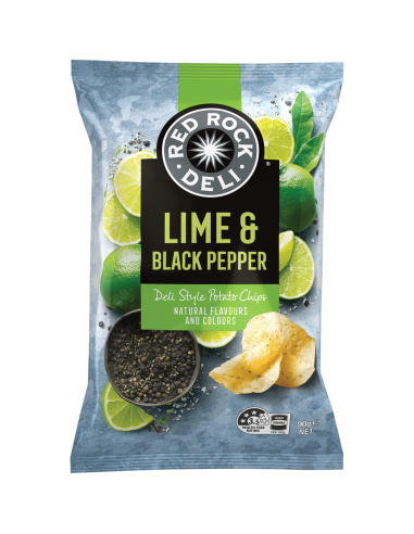 红岩土豆芯片 Lime & Black Pepper 90g x 12