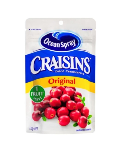 Ocean Spray Craisins Original Dried Cranberries 170g x 1