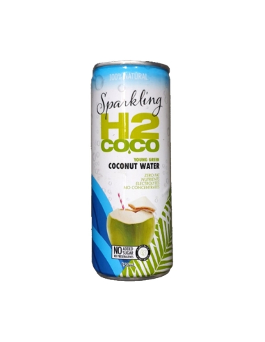 H2coco Bruisend Kokoswater 250ml x 12