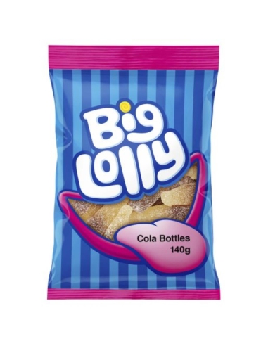 Big Lolly Sour Cola Bottles 140g x 12