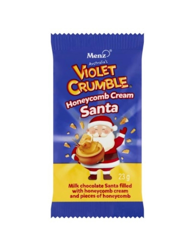 Violet Crumble Chocolat à la crème Honeycomb Santa 23g x 48