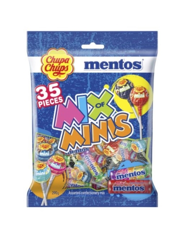 Chupa Chups + 键 Mentos Mix of Mini Bag 290g x 5 迷你袋的混合物