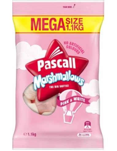 Pascall Marshmallows Mixed Pink & White 1.1kg x 1