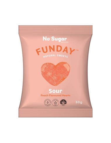 Funday Saure Pfirsichherzen 50g x 12