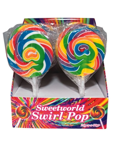 Sweetworld Rainbow スワール ポップ 80g x 24