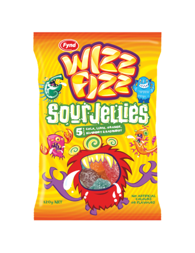 Gelées acidulées Wizz Fizz 120 g x 8