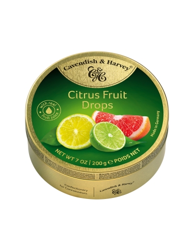 Cavendish & Harvey Citrus Fruit Drops 200g x 10