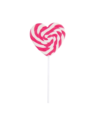 Lolliland Swirl Heart Pop Różowy 85g x 24