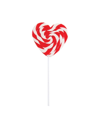 Lolliland Swirl Heart Pop Czerwony 85g x 24