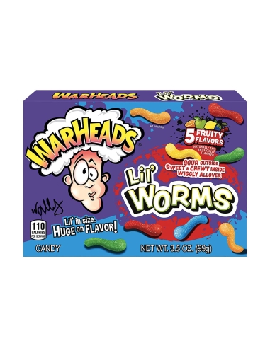 Warheads Gusanos pequeños 99 g x 12