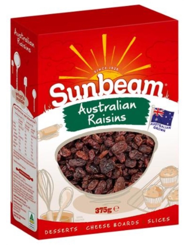 Sunbeam Foods Raisins 375g x 1