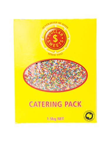 Dollar Cake Toppings 100's & 1000's Nonpareils 1.5kg x 1