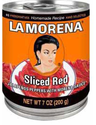 La Morena Czerwone jalapeno w sosie Morena 200 g x 1