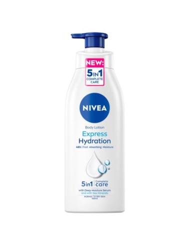 Nivea エクスプレス水和ボディローション Pump 400ml x 1