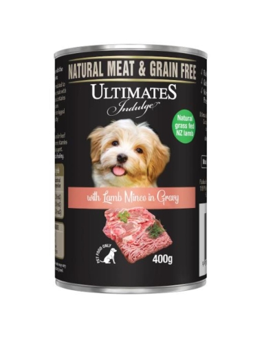 Ultimates Mince d'agneau dans la nourriture pour chiens de gravité 400g x 12