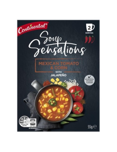 Continental Sensations Mexikanische Tomaten & Corn Soup 55g x 7