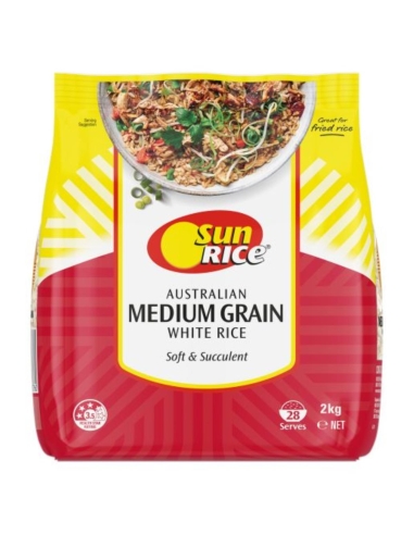 Sunrice Medium Grain White Rice 2kg x 1