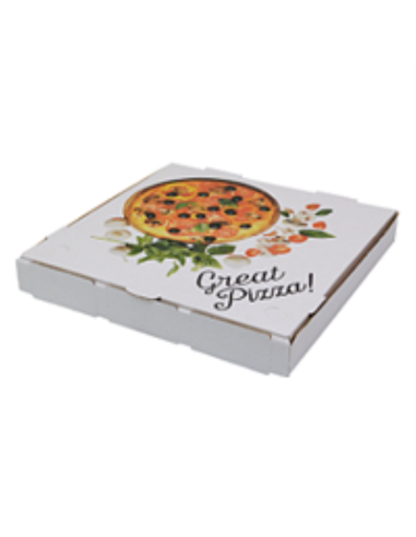 Castaway Pizza Boxen 33cm 13 Weiß 50 Pack x 1