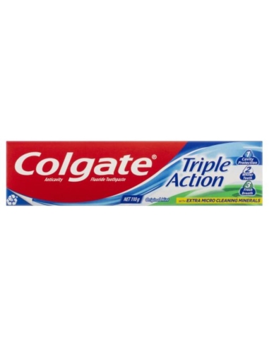 Colgate Acción triple de Toothpaste 110g x 1