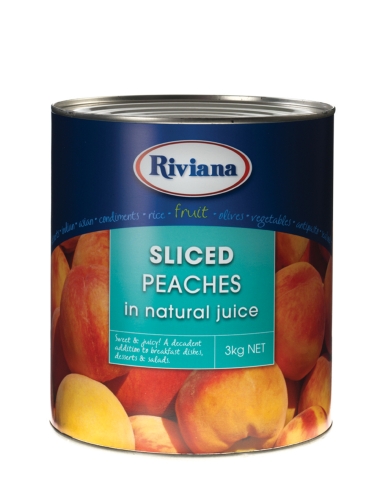 Riviana Sliced Peaches 3kg x 3