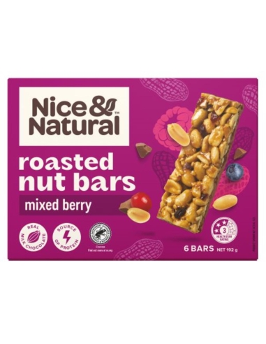 Nice & Natural Berry Roasted Nut Bar 192g x 8