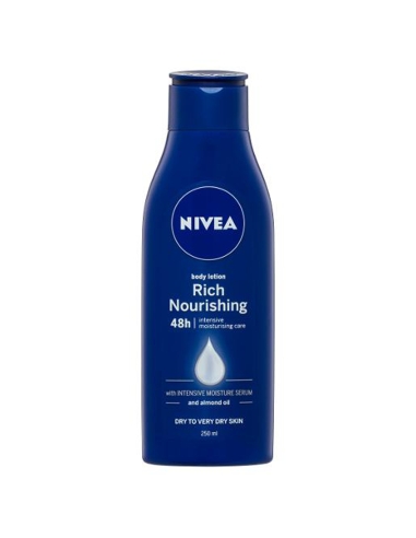 Nivea Crème hydratante nourrissante pour le corps 250 ml x 1