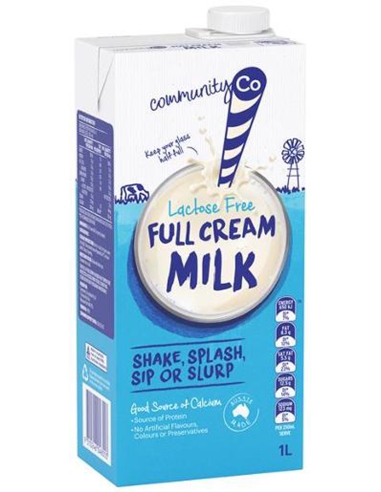 Community Co Lactose Free Milk Full Cream 1ltr x 1