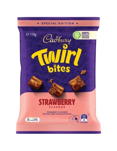 Cadbury Twirl Bites aardbeien 110g x 14