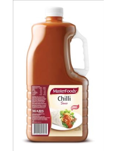 Masterfoods Sauce Chilli Hot 3ltr x 1