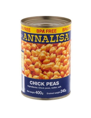 Annalisa Chick Peas 400g x 12