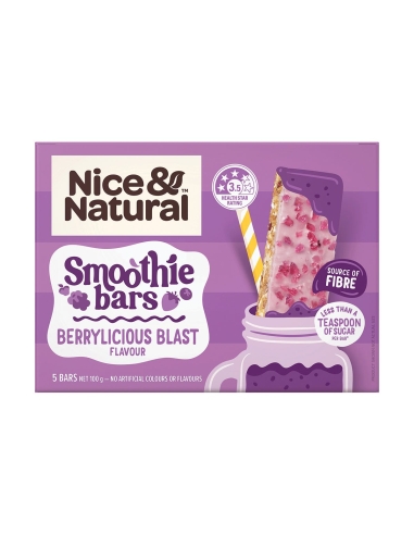 Nice & Natural Smoothie Bar Berrylicious 5-Pack 100g x 8