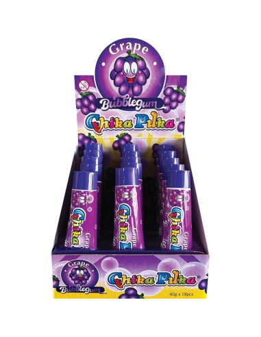 Chika Puka Bubblegum Grape 40g x 18