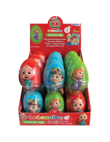 Cocomelon Embossed Egg 10g x 18