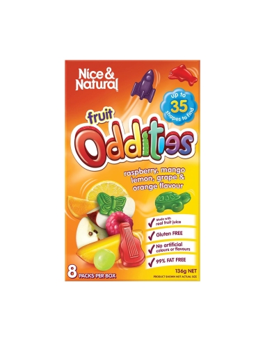 Nice & Natural Oddities Framboos Mango 136g x 12